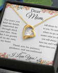 Mom | You Held My Hands ( Forever Love Necklace )