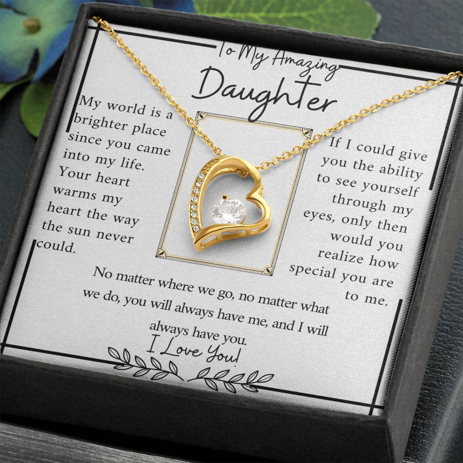 Amazing Daughter | No Matter Where ( Forever Love Necklace)