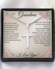 Grandmother | Thank you ( Cross Necklace)