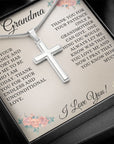 Grandmother | Thank you ( Cross Necklace)