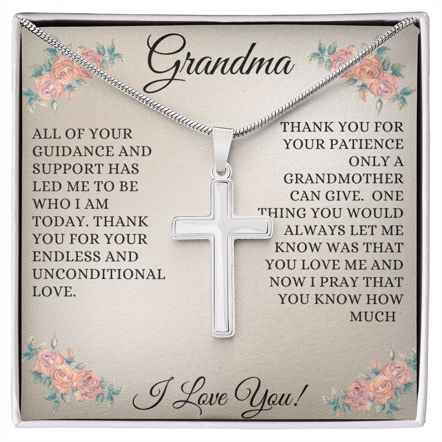 Grandmother | Thank you ( Cross Necklace)